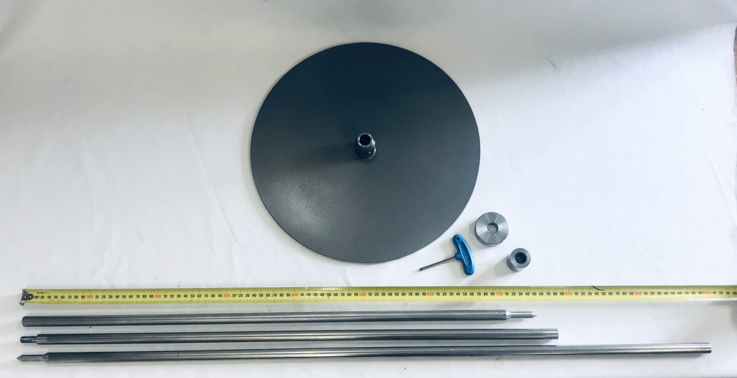 Large Set 350mm- 400mm round base, 2 x 750mm Rods + 1 x 1m Rod + 2 x Fittings - Image 2