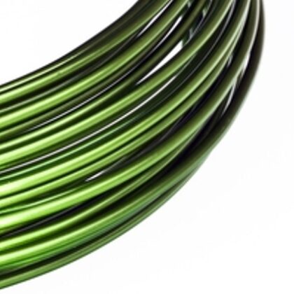 Aluminium Wire 2mm  10m LtGreen
