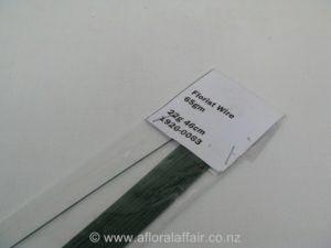 Painted Florist Wire 22gx46cm 100gm Dk Green