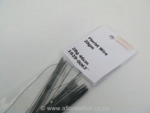 Painted Florist Wire 28gx46cm 100gm Dk Green