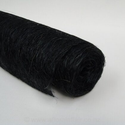 Abaca Scrunch Mat Roll 18"x10yd Black