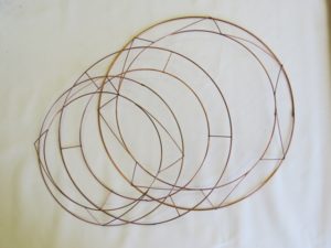 Copper Ring Raised 31cm.