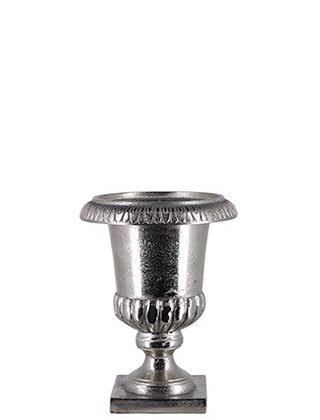 Raw Nickel-Plated Urn Vase