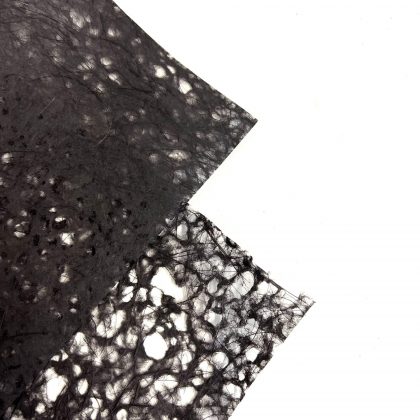 Lace Sisal Natural Fiber paper 50cm x 70cm sheets x 1 Black