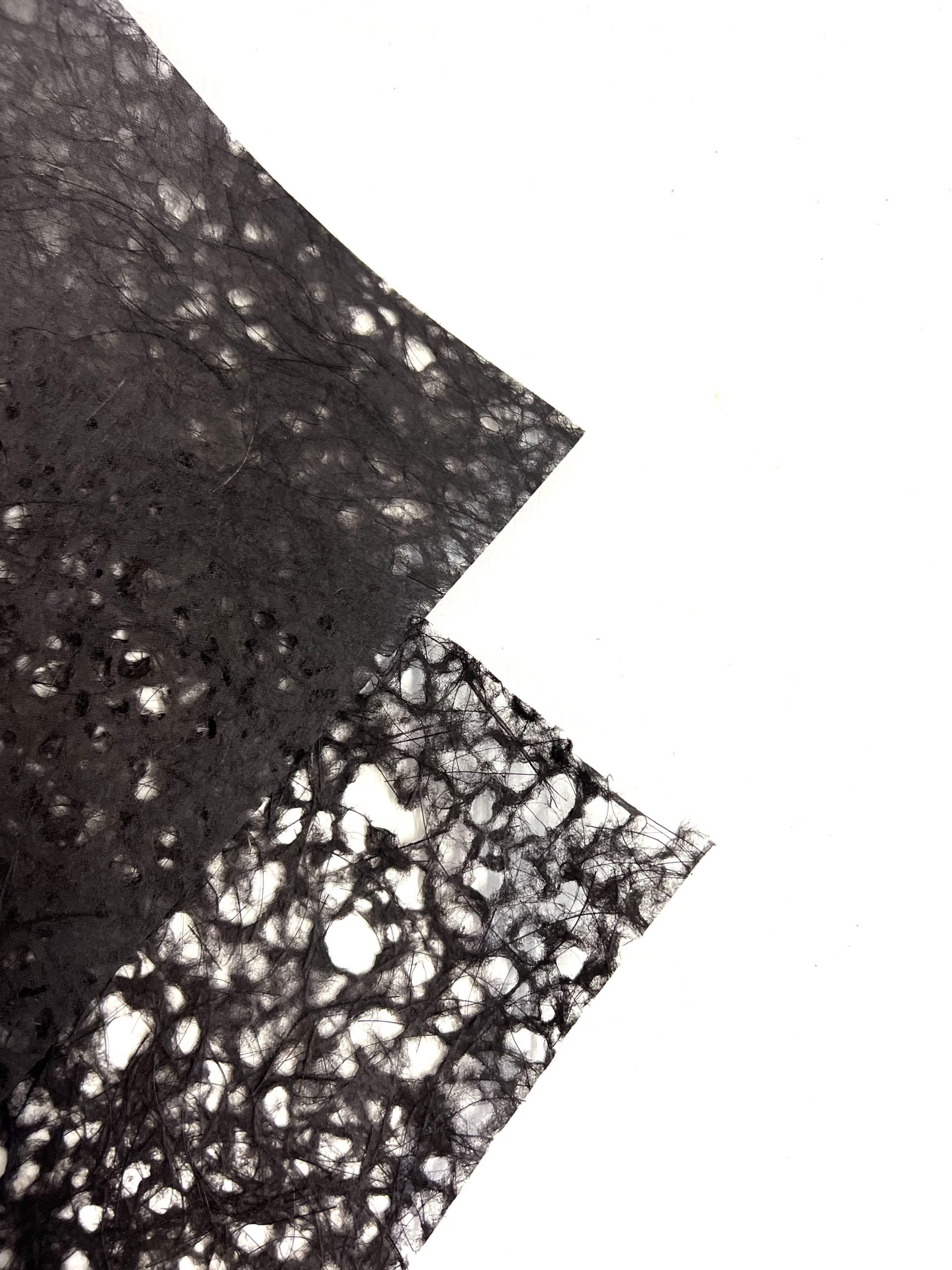Lace Sisal Natural Fiber paper 50cm x 70cm sheets x 1 Black