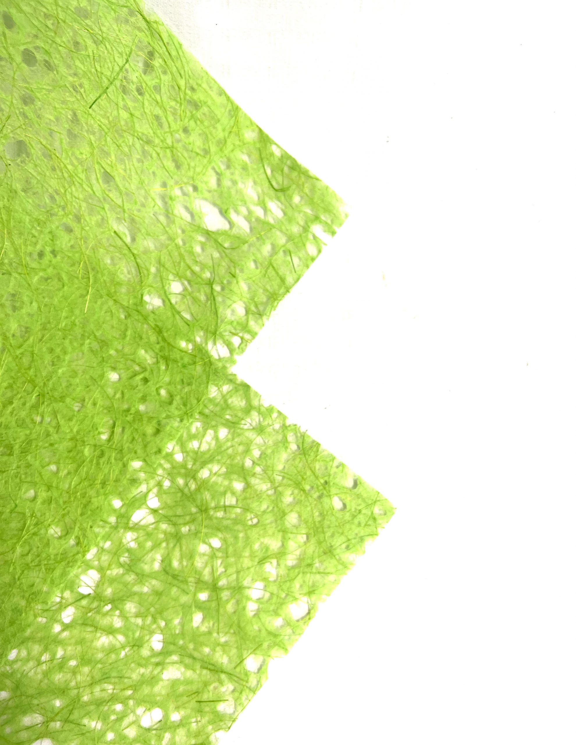 Lace Sisal Natural Fiber Sheet 50cm x 70cm pack of 1 Lime Green