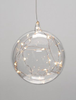 Hanging Sphere with 10 x Seed LED (warm white)
