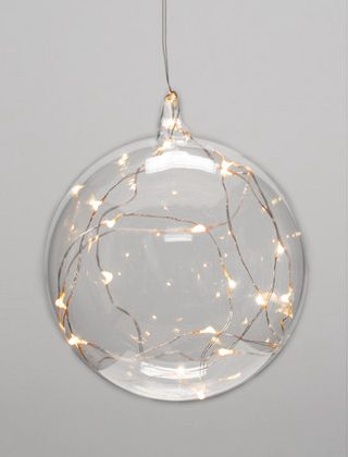 Hanging Sphere with 10 x Seed LED (warm white) 12cmd