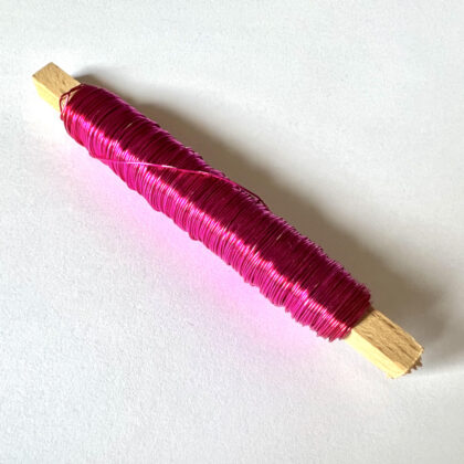 Binding Wire 0.45mm x 80gm 26g (ea) Hot Pink