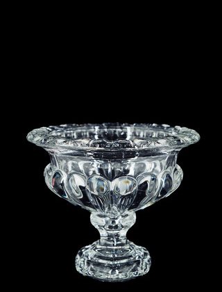 Deluxe Med Urn Glass Vase 190D x 160mmH