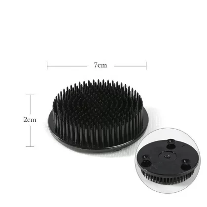 Kenzan Plastic Black  7cmd Round Suction Caps