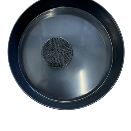 Ikebana Black Plastic Container 280mm cmd by 50mm high Medium