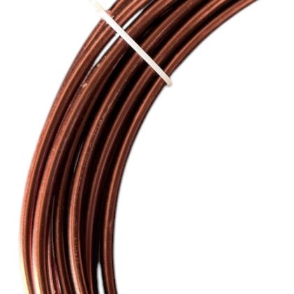 Aluminium Wire 5mm thick by 10m Roll Chocolate