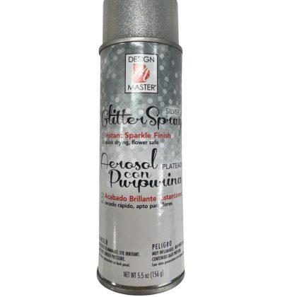 Design Master Glitter Spray No.831 Silver 5.5 Oz