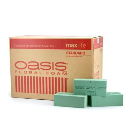 Oasis Enhanced Bio Floral Foam Wet Maxlife Ctn/48 - Green